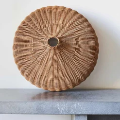 1027 MODERN LIVING Suspensions-Abat-jour en rotin tressé