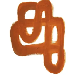 1778 PAPER COLLECTIVE Affiches|Accessoirisez Votre Intérieur-Affiche Orange Brush - Paper Collective