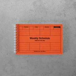 960 MARKS KAMOI L'esprit Merci-Agenda Weekly Schedule - Orange