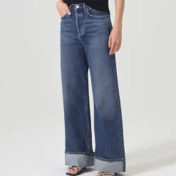 Femme Agolde Jeans-- Jean Dame - Bleu