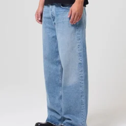 Femme AGOLDE Jeans-- Jean low slung baggy - Bleu clair