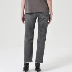 Femme Agolde Pantalons-- Jean Valen - Gris foncé