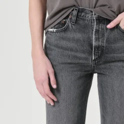 Femme Agolde Pantalons-- Jean Valen - Gris foncé