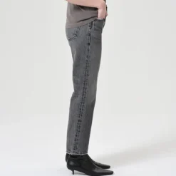 Femme Agolde Pantalons-- Jean Valen - Gris foncé