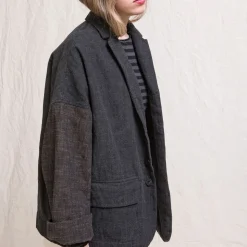 Femme ALBUM DI FAMILIA Vestes-Album Di Famiglia - Blazer Patch - Noir