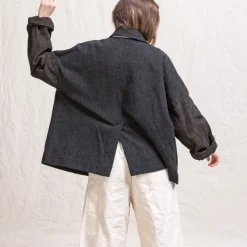 Femme ALBUM DI FAMILIA Vestes-Album Di Famiglia - Blazer Patch - Noir