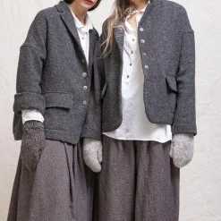 Femme ALBUM DI FAMILIA Vestes-Album Di Famiglia - Blazer Ample - Gris foncé