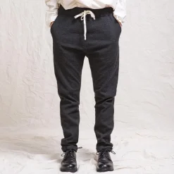 Femme ALBUM DI FAMILIA Pantalons-Album Di Famiglia - Pantalon Slim STW - Gris foncé