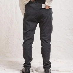 Femme ALBUM DI FAMILIA Pantalons-Album Di Famiglia - Pantalon Slim STW - Gris foncé