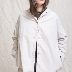 Femme ALBUM DI FAMILIA Vestes-Album Di Famiglia - Veste ample en velours - Beige