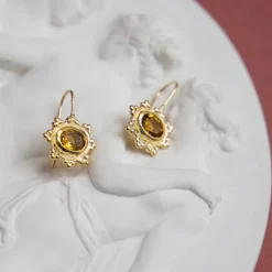 Femme ALIX D REYNIS Boucles D'oreilles-Alix D. Reynis - Boucles d'oreilles Helios - Jaune