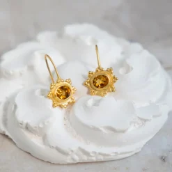 Femme ALIX D REYNIS Boucles D'oreilles-Alix D. Reynis - Boucles d'oreilles Helios - Jaune