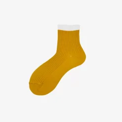 Femme Alto Milano Chaussettes|Chaussettes-- Chaussettes Libra - Ocre