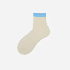 Femme Alto Milano Chaussettes|Chaussettes-- Chaussettes Libra - Ecru