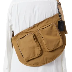 Femme AMIACALVA Sacs À Main-- Sac Gabardine Bodybag - Beige