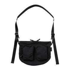 Femme AMIACALVA Sacs À Main-- Sac Gabardine Bodybag - Noir