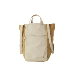 Femme AMIACALVA Sacs À Main-- Tote bag zippé M - Beige