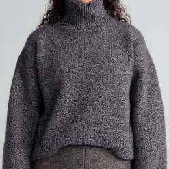 Femme u0026 Daughter L'esprit Merci|Mailles-& Daughter - Col roulé court Caragh - Marron