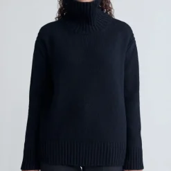 Femme u0026 Daughter Mailles-& Daughter - Tunique en maille Fintra - Noir