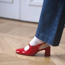 Femme ANNE THOMAS Bottes-- Babies Venezia - Rouge