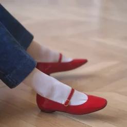 Femme ANNE THOMAS Ballerines-- Ballerines Pavlova - Rouge