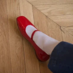 Femme ANNE THOMAS Ballerines-- Ballerines Pavlova - Rouge