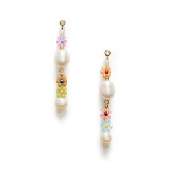 Femme Anni Lu Boucles D'oreilles-- Boucles d'oreilles Mexi Flower - Rainbow