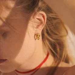 Femme Anni Lu Boucles D'oreilles-- Boucles d'oreilles Swirl - Or