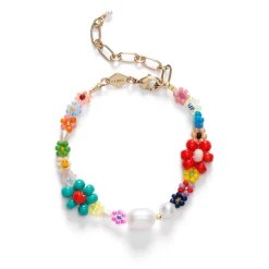 Femme Anni Lu Bracelets-- Bracelet Mexi Flower - Rainbow