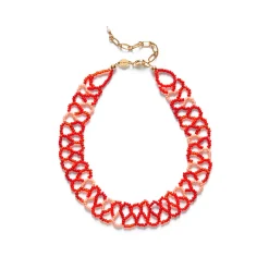 Femme Anni Lu Colliers-- Chocker Tattoo - Rouge