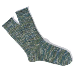 Femme Anonymous ISM Chaussettes|Chaussettes-- Chaussettes 5 Color Mix Crew - Kaki