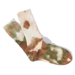 Femme Anonymous ISM Chaussettes|Chaussettes-- Chaussettes Tie & Dye - Marron