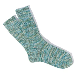 Femme Anonymous ISM Chaussettes|Chaussettes-- Chaussettes 5 Color Mix Crew - Turquoise