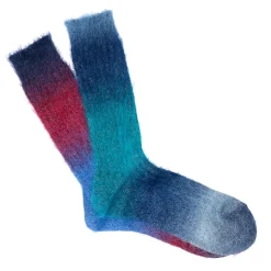 Femme Anonymous ISM Chaussettes|Chaussettes-- Chaussettes Mohair - Bleu