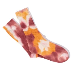 Femme Anonymous ISM Chaussettes|Chaussettes-- Chaussettes Tie & Dye - Orange