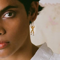 Femme APRES SKI Boucles D'oreilles-Après Ski - Boucles d'oreilles Nubi - Doré