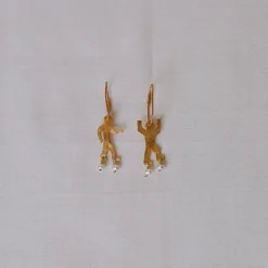 Femme APRES SKI Boucles D'oreilles-Après Ski - Boucles d'oreilles Nubi - Doré