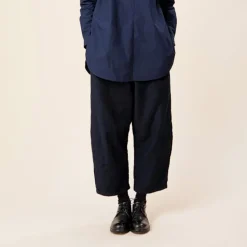 Femme APUNTOB Pantalons-- Pantalon oversize - Bleu