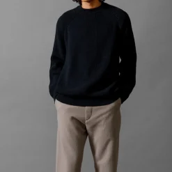 Homme Arpenteur Mailles-- Pull Plano - Marine