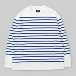 Homme Arpenteur T-shirts-- T-shirt Marine - Blanc/Bleu