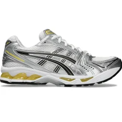 Homme ASICS Baskets-- Baskets Gel-Kayano 14 - White / Taichi Yellow