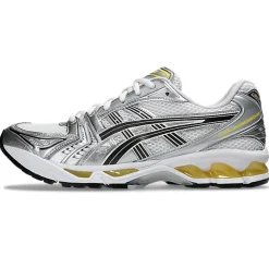 Homme ASICS Baskets-- Baskets Gel-Kayano 14 - White / Taichi Yellow