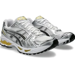 Homme ASICS Baskets-- Baskets Gel-Kayano 14 - White / Taichi Yellow