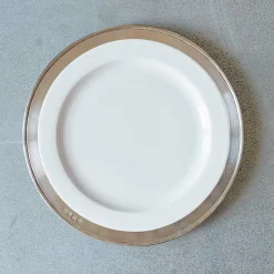 205 COSI TABELLINI Assiettes Plates-Assiette à dessert céramique et étain
