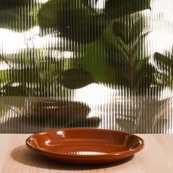 2161 ELIFLE ENAMELWARE Assiettes Plates-Assiette - Marron