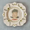 2146 REBEKAH MILES Assiettes Plates-Assiette Carré - Ananas