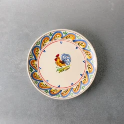 244 FASANO L'esprit Merci|Assiettes Plates-Assiette Coq - Multicolore