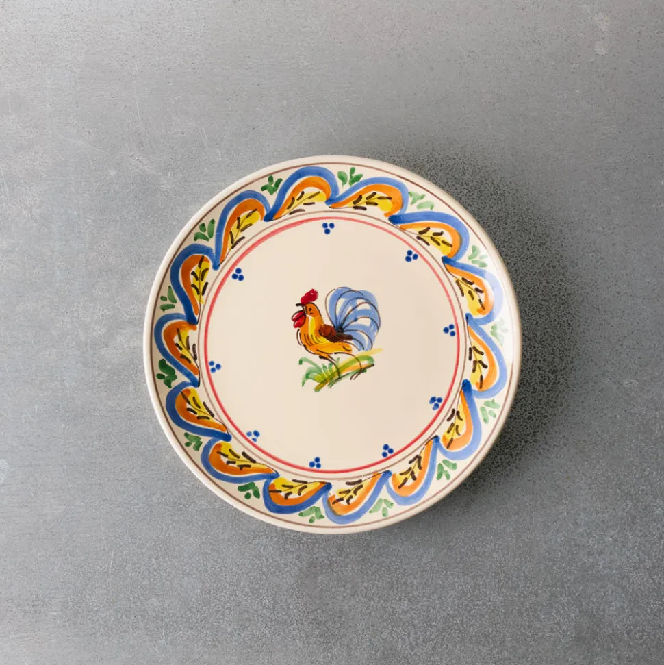 244 FASANO L'esprit Merci|Assiettes Plates-Assiette Coq - Multicolore
