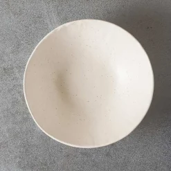 1636 DEARTIS Assiettes Creuses-Assiette creuse en grès - Crème