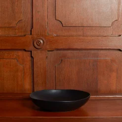 1636 DEARTIS Assiettes Creuses-Assiette creuse en grès - Noir